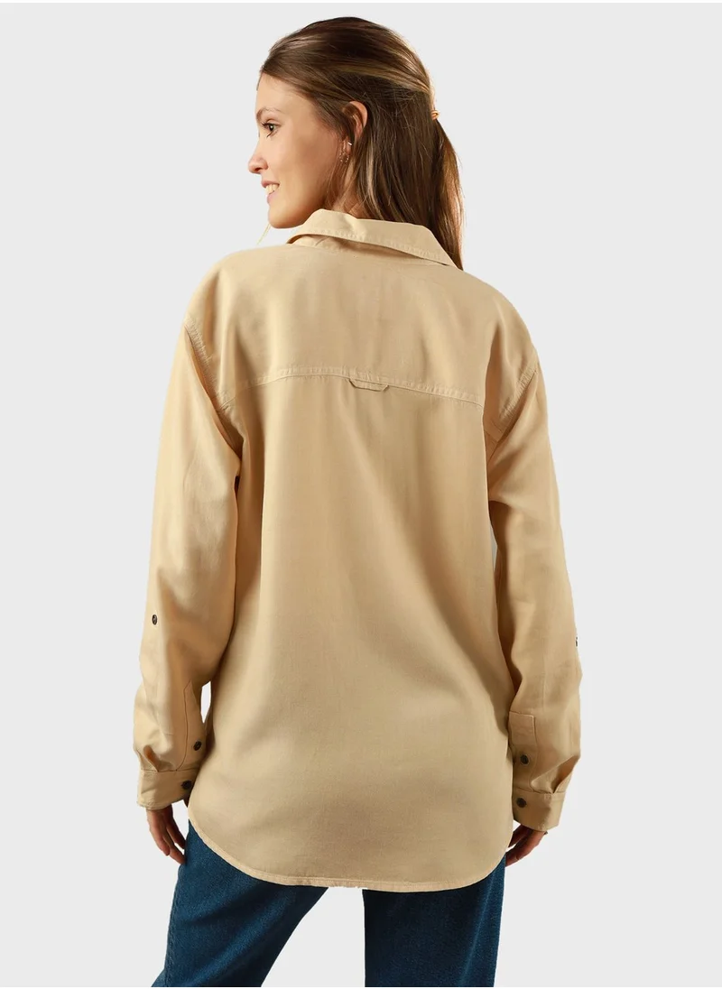 American Eagle Pocket Detail Button Down Shirt