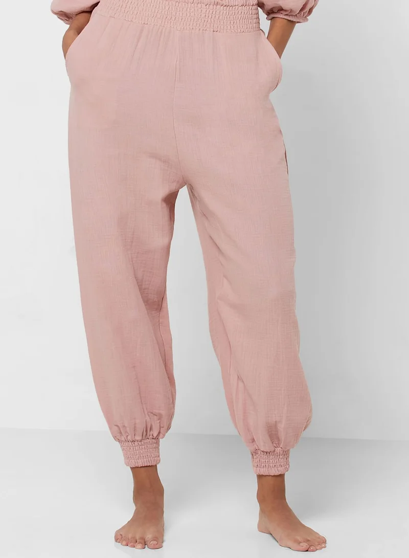 Penyemood Button Detail Top & Pyjama Set
