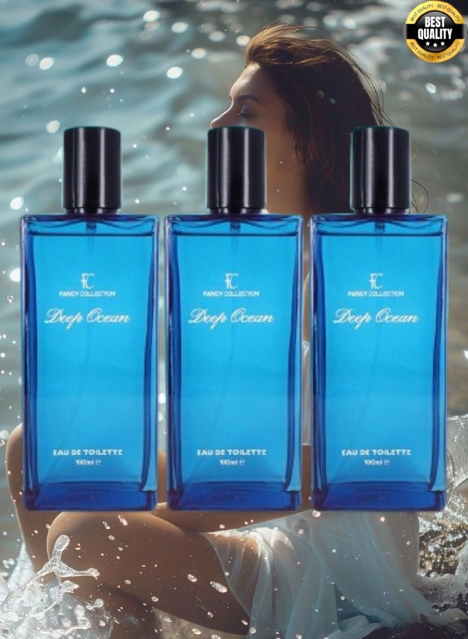 فانسي كوليكشون 3 قطع عطر ديب اوشين 100 مل - Image 1