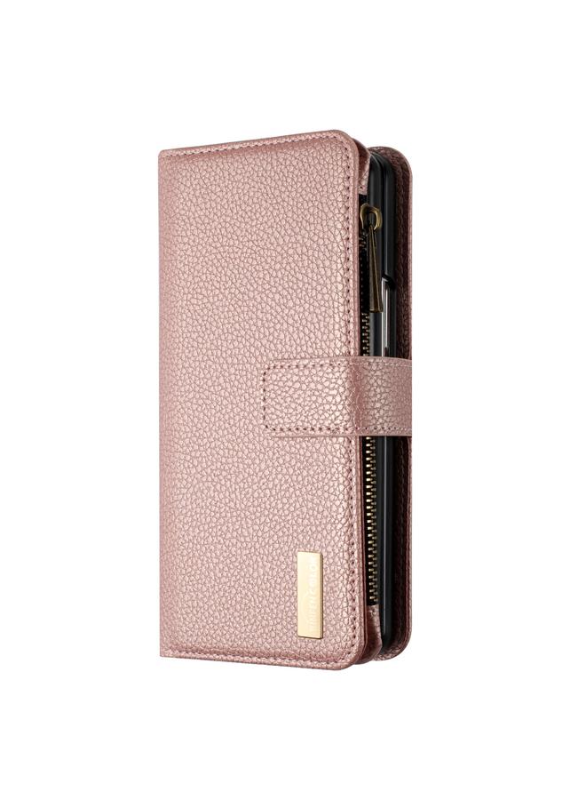 S-TOP Case For Samsung Galaxy Z Fold3 Litchi Texture Zipper Wallet Leather Phone Case - Image 2