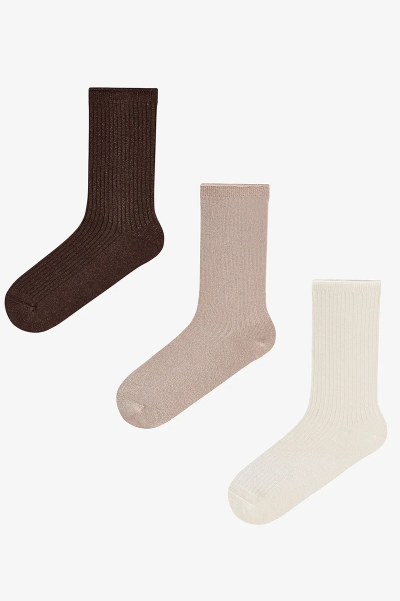 Penti PENTI Dream Gleam Cotton Glitter Pair Crew Socks
