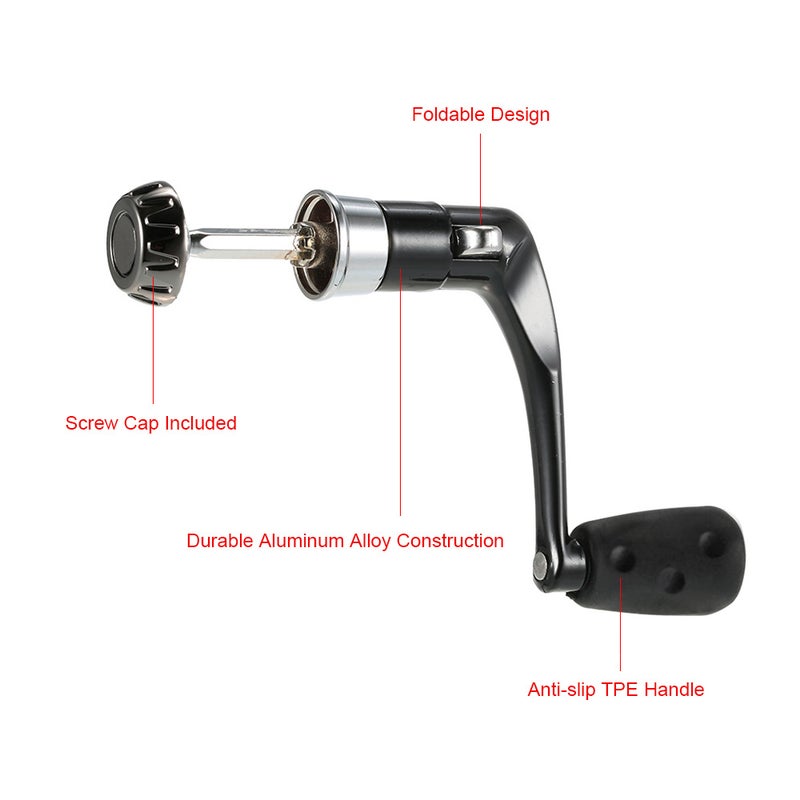 Metal Fishing Spinning Reel Handle Grip Fishing Reel Handle CNC Fold Handle Rocker Arm - Image 5
