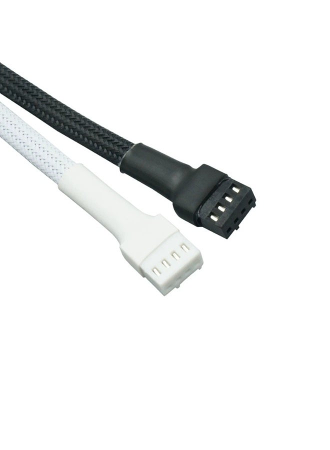 general 4-Pin PWM Fan Extension Cable, Braided Sleeved 4Pin Male to Female Adapter for CPU/Case Cooling Fans - Image 2