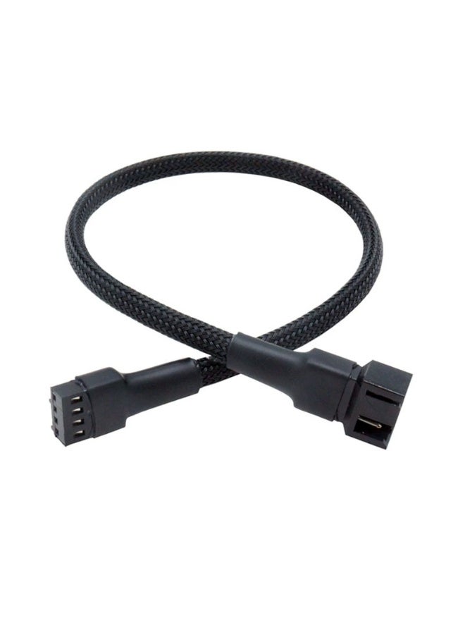 general 4-Pin PWM Fan Extension Cable, Braided Sleeved 4Pin Male to Female Adapter for CPU/Case Cooling Fans - Image 1