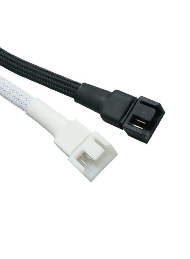 general 4-Pin PWM Fan Extension Cable, Braided Sleeved 4Pin Male to Female Adapter for CPU/Case Cooling Fans - Image 3