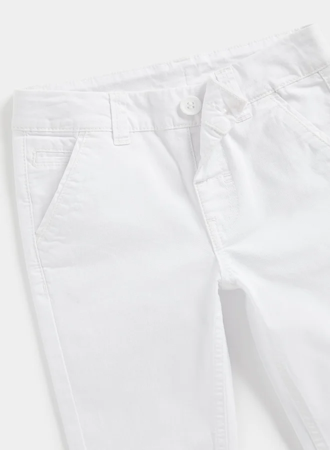 mothercare White Chino Trousers