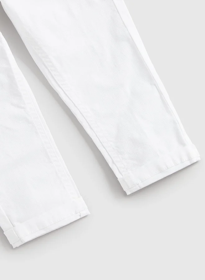 mothercare White Chino Trousers