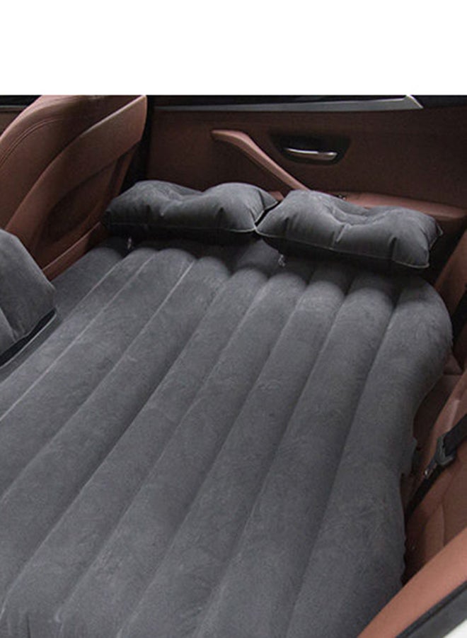 Loquat Car Flocking Back Seat Inflatable Air Bed With Pillows - Image 5