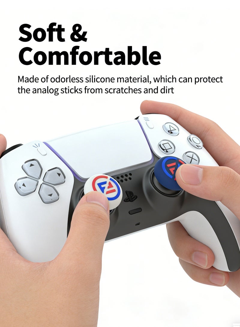Pxnest Joystick Caps, Joystick Caps for PS5 / PS4 / Slim / Pro Controller,Steam Deck Controller, Switch Pro Controller / Switch2 Pro Controller, 2 pairs (4 pieces) - Image 4