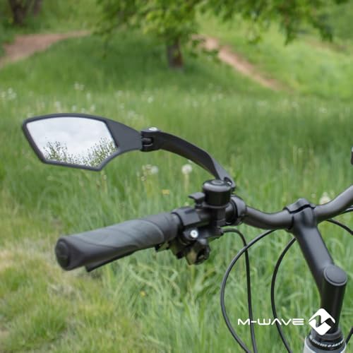 M-Wave Spy Space Bicycle Mirror, left side mount, Black (270015) - Image 4