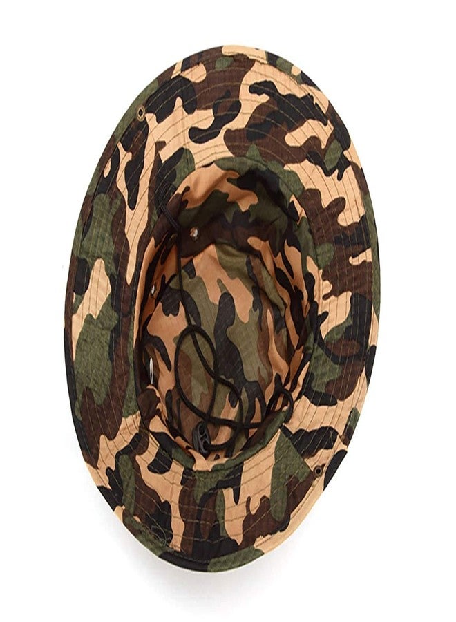 Krystle Women's Outdoor Boonie Hat Top Camouflage Bucket Hat (Multicolor) - Image 2