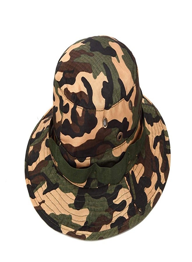 Krystle Women's Outdoor Boonie Hat Top Camouflage Bucket Hat (Multicolor) - Image 1