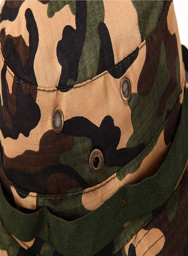 Krystle Women's Outdoor Boonie Hat Top Camouflage Bucket Hat (Multicolor) - Image 4