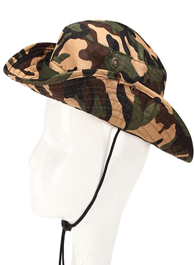Krystle Women's Outdoor Boonie Hat Top Camouflage Bucket Hat (Multicolor) - Image 3