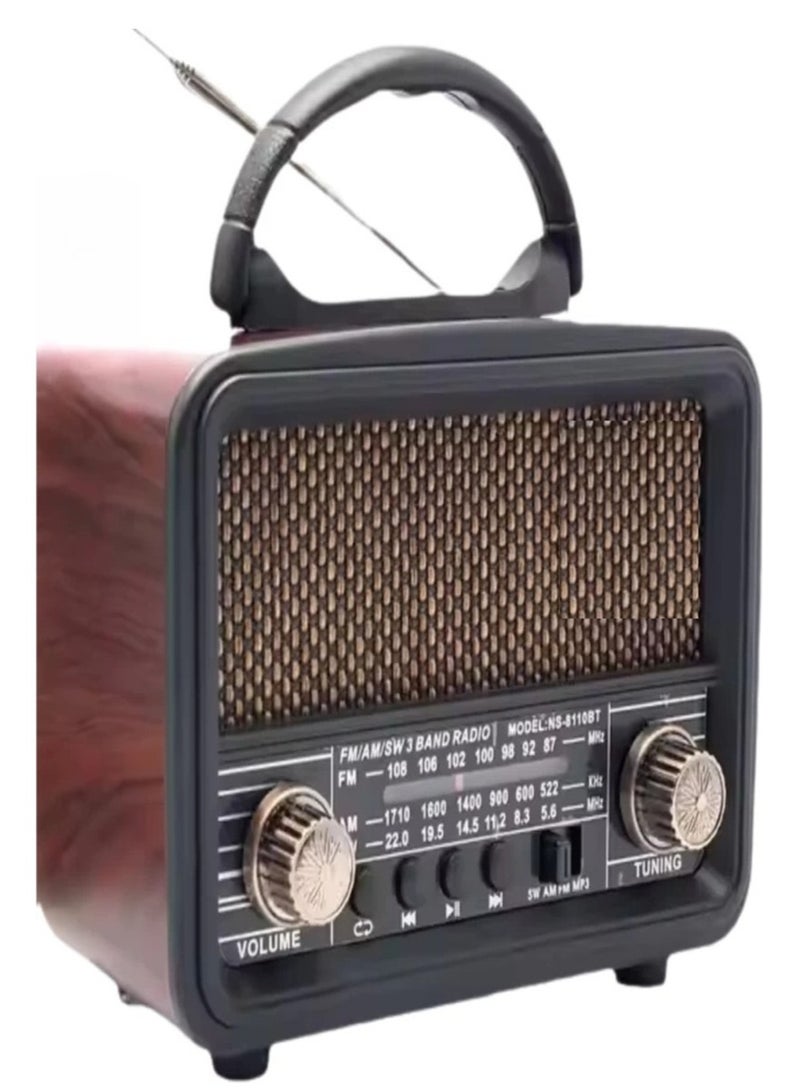 Microdigit MD011R Portable Bluetooth Radio with USB Charging Cable and Rechargeable Battery - Image 2