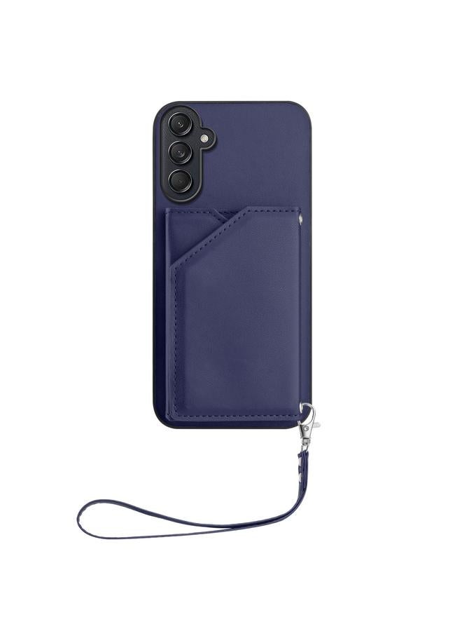 اس-توب جراب لهاتف Samsung Galaxy M55 / C55 5G بملمس الجلد وأربعة فتحات للبطاقات مع حزام معصم - Image 2