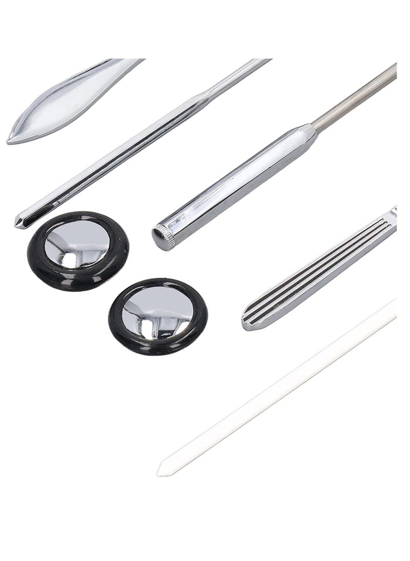 BIONEX - 5PCS Multifunctional Neurological Hammer Set with Ergonomic Handle, Stainless Steel - Image 1