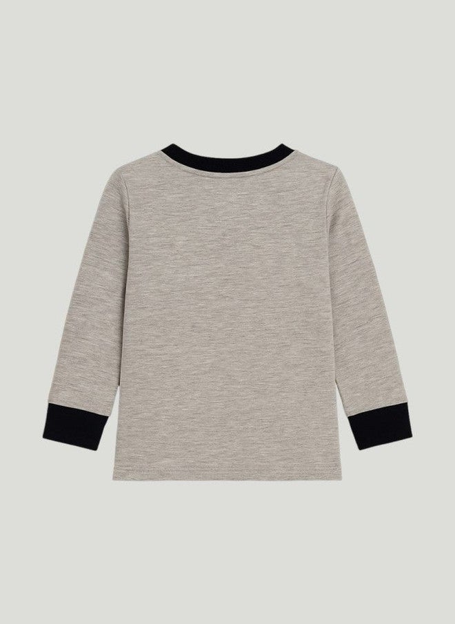 Kidbea Kids Graphic Printed Round Neck T-shirt & Joggers Night Suit - Image 3