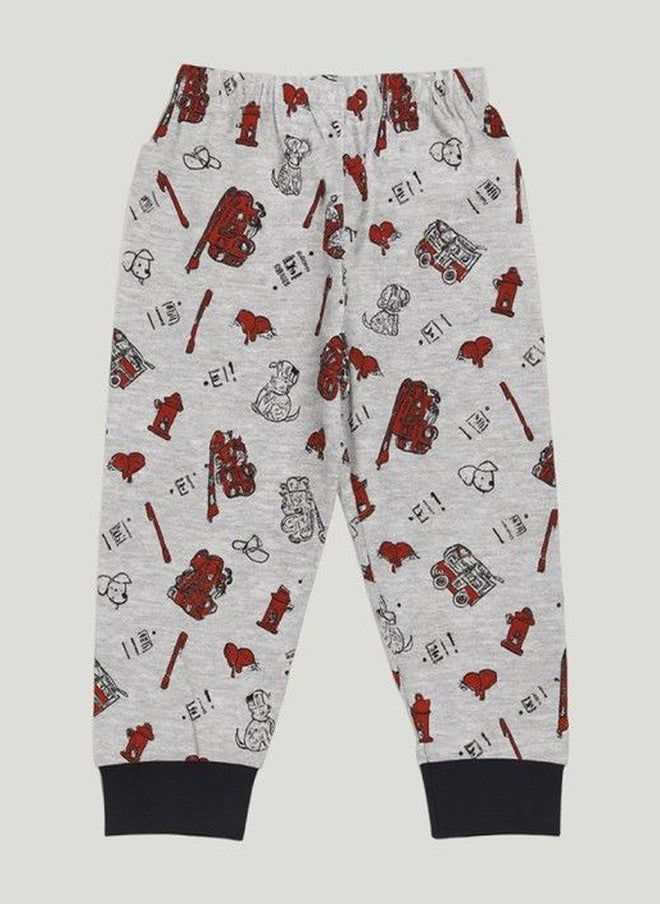 Kidbea Kids Graphic Printed Round Neck T-shirt & Joggers Night Suit - Image 4