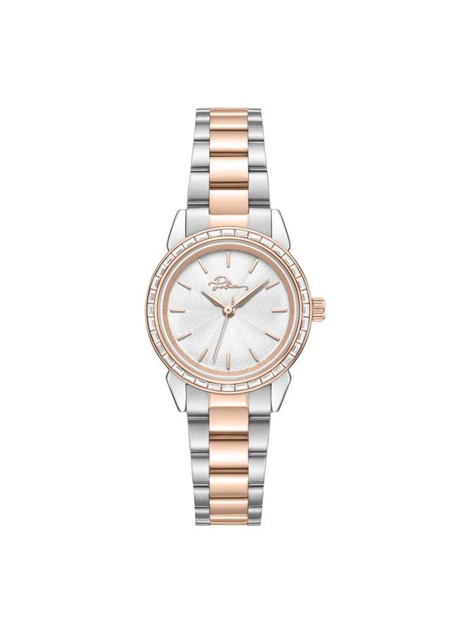 بوليس Miona Silver Dial Stainless Steel Bracelet Analog Watch for Women, 30mm