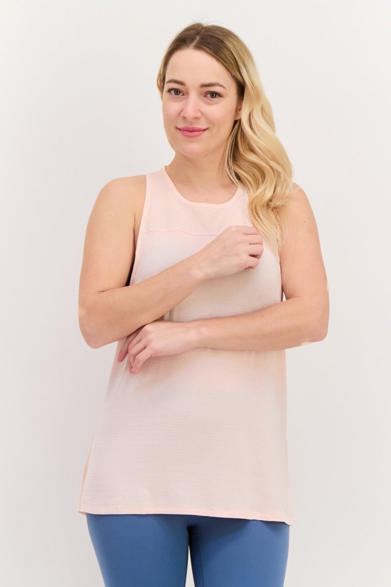 SKECHERS Women Sportswear Fit Sleeveless Training Top, Peach - Image 1