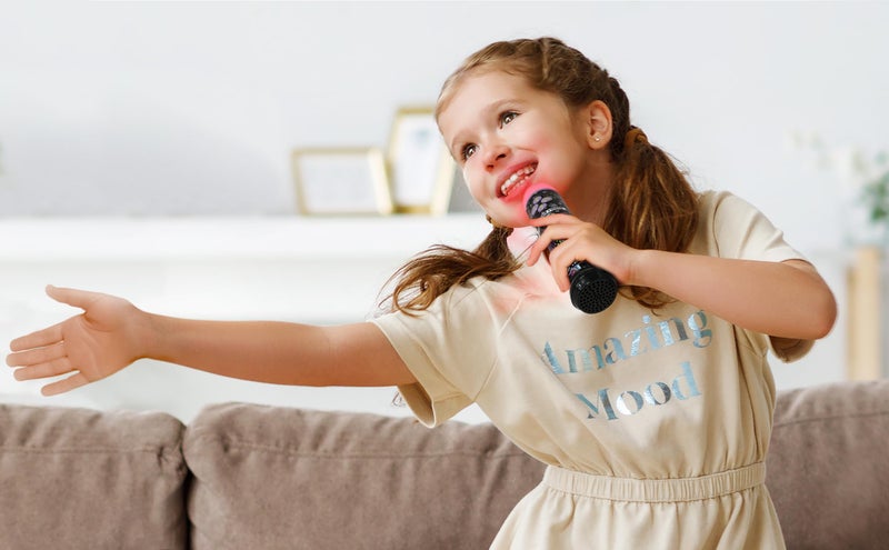 eKids Monster High Karaoke Microphone for Kids, Bluetooth Microphone Includes Built-in Music and Light Show, Designed for Fans of Monster High Toys - Image 4