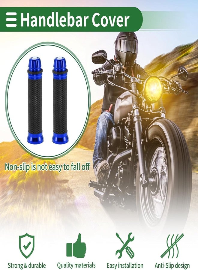 GONAMA Bike Handle Grip, Black, Rubber with Aluminium End Caps, Anti-Slip Textured, 1 Pair - Image 3