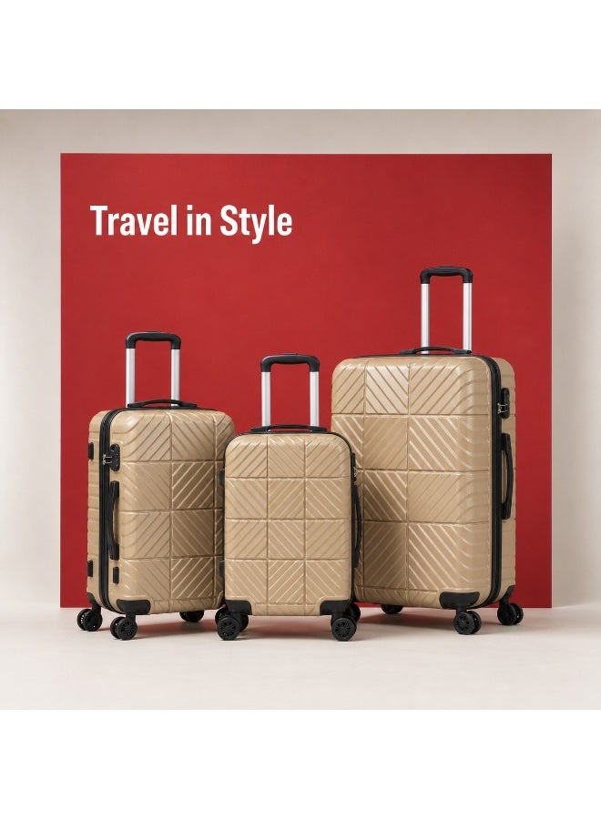 Original Luggage Set 3 Pieces, 20", 24", 28", Genuine Polypropylene Hard Shell, Lightweight Travel Suitcases, 360° Spinner Wheels, Telescopic Handle, Spacious Design, 2-Year Warranty, Authorized Replacement Support - Image 1