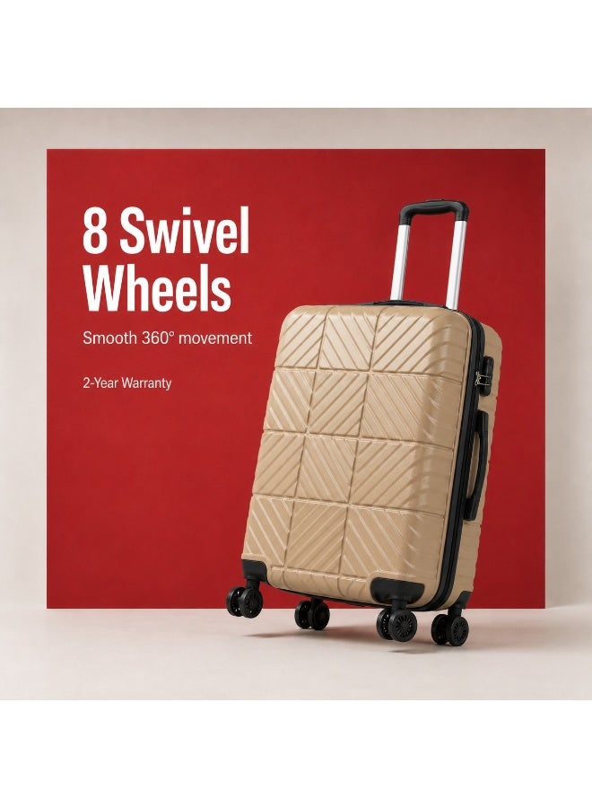 Original Luggage Set 3 Pieces, 20", 24", 28", Genuine Polypropylene Hard Shell, Lightweight Travel Suitcases, 360° Spinner Wheels, Telescopic Handle, Spacious Design, 2-Year Warranty, Authorized Replacement Support - Image 2