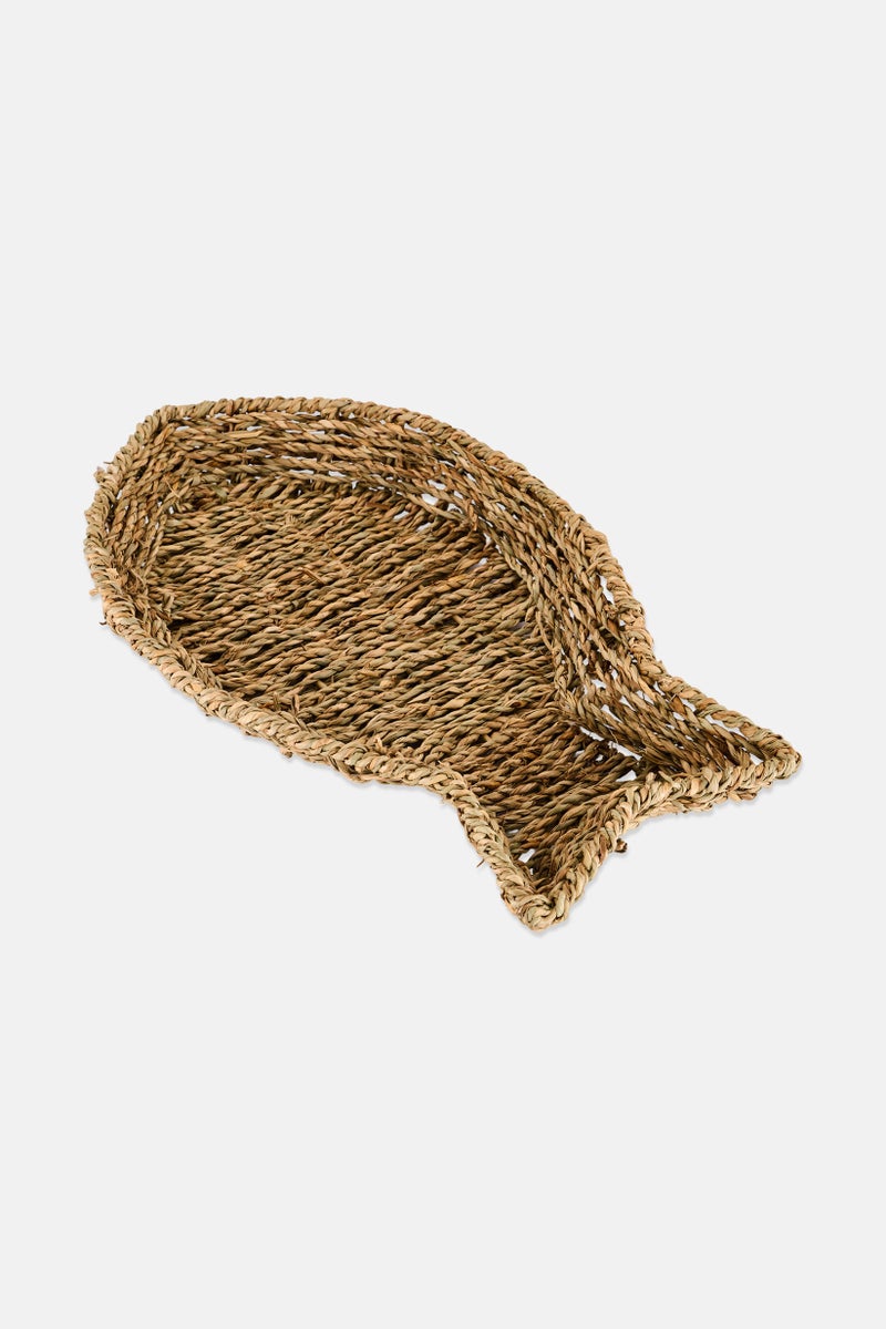 Muy Mucho Fiber Fish Vegetable Tray, Natural - Image 1