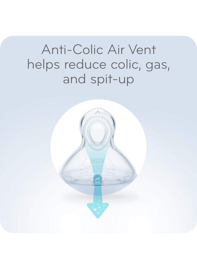 NUK Smooth Flow Anti Colic Baby Bottle, 10 oz, 3 Pack, Elephant - Image 1