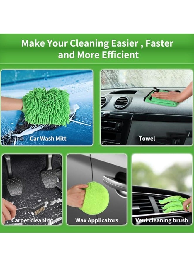 general Car Cleaning Kit, Car Wash Sprayer Kit Car Wash Kit Car Brush Kit 21 Piece Car Cleaning Tool Kit for Indoor, Outdoor, Wheels - Image 5