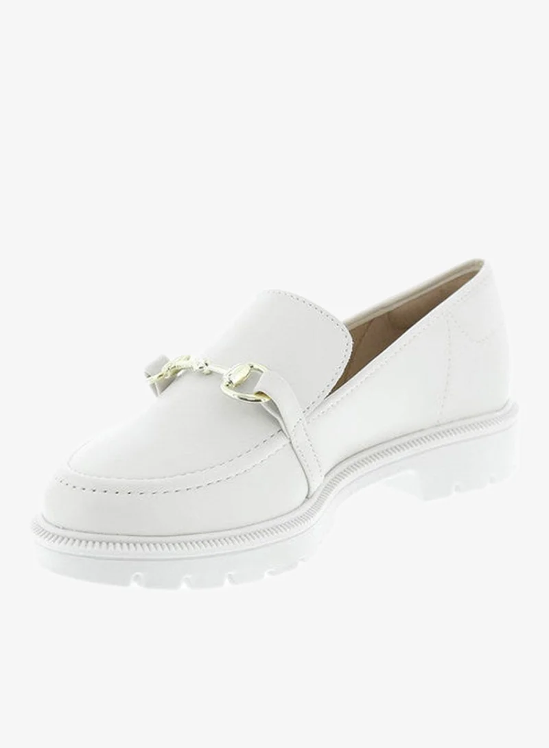 Beira Rio Off White Mid Heels Shoes for Women – Classic Mid Heel Pumps for Girls & Ladies Office Wear for Women | Best Price UAE