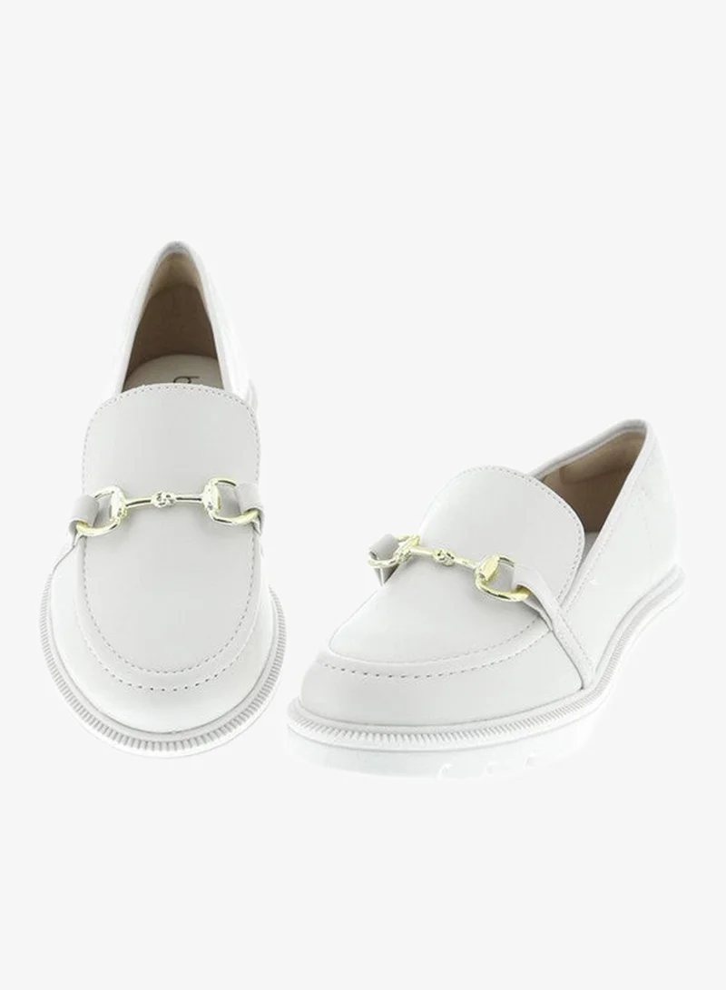 Beira Rio Off White Mid Heels Shoes for Women – Classic Mid Heel Pumps for Girls & Ladies Office Wear for Women | Best Price UAE