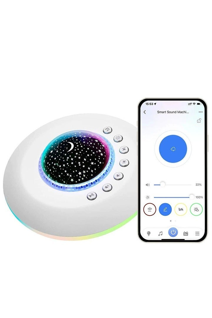 Baby Sleep Soother, Baby Sound Machine, White Noise Machine for Baby Sleeping with Night Light, Toddler Sleep Trainer with 34 Soothing Sounds, Timer, App Remote Control - Image 2