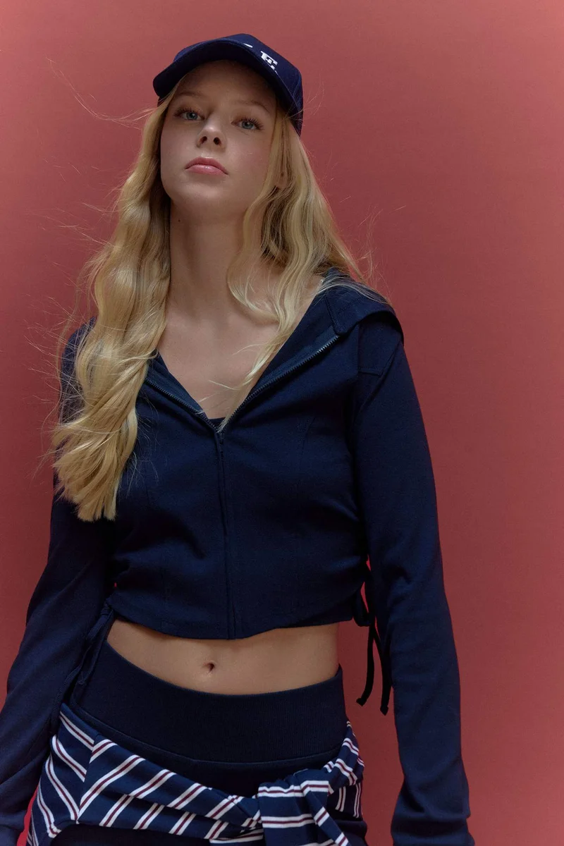 ديفاكتو Hooded Ribana Cardigan