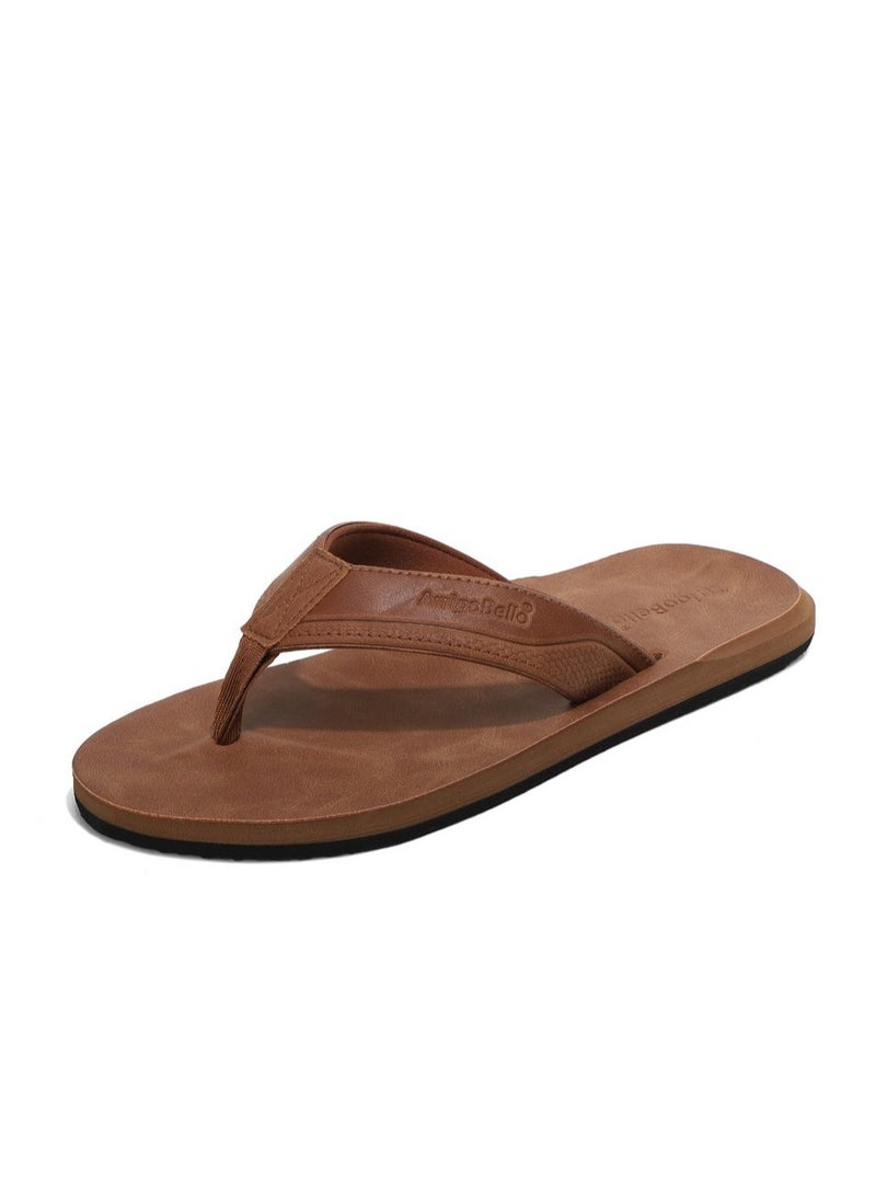 ARRIGO BELLO Men's Slip-on Comfort Flip Flops Lightweight Thong Slippers Quick Dry Non Slip Footbed Beach Sandals - Image 1