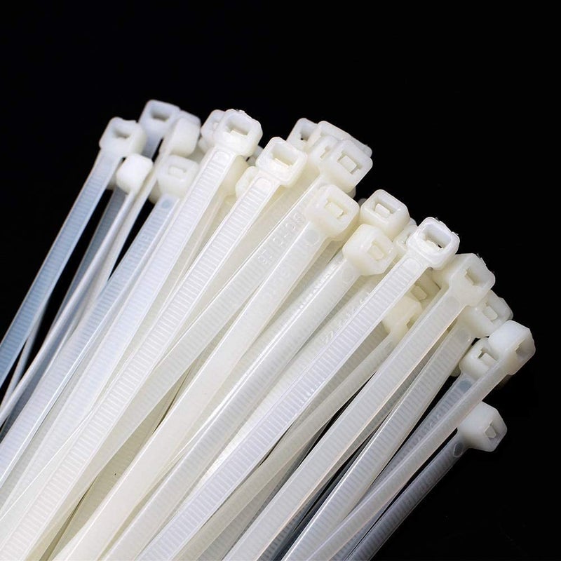 BirdFlee Birdflee Cable Tie 150 Mmx 36 Mm_White Set of 1000 Pcs Wire Zip Cable Lock Strong And Durable Zip Locker  - Image 2