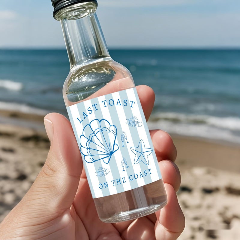 10 ملصقات مشروبات لحفلة شاطئية، ملصقات ديكور عيد ميلاد حفلة توديع العزوبية - Image 5