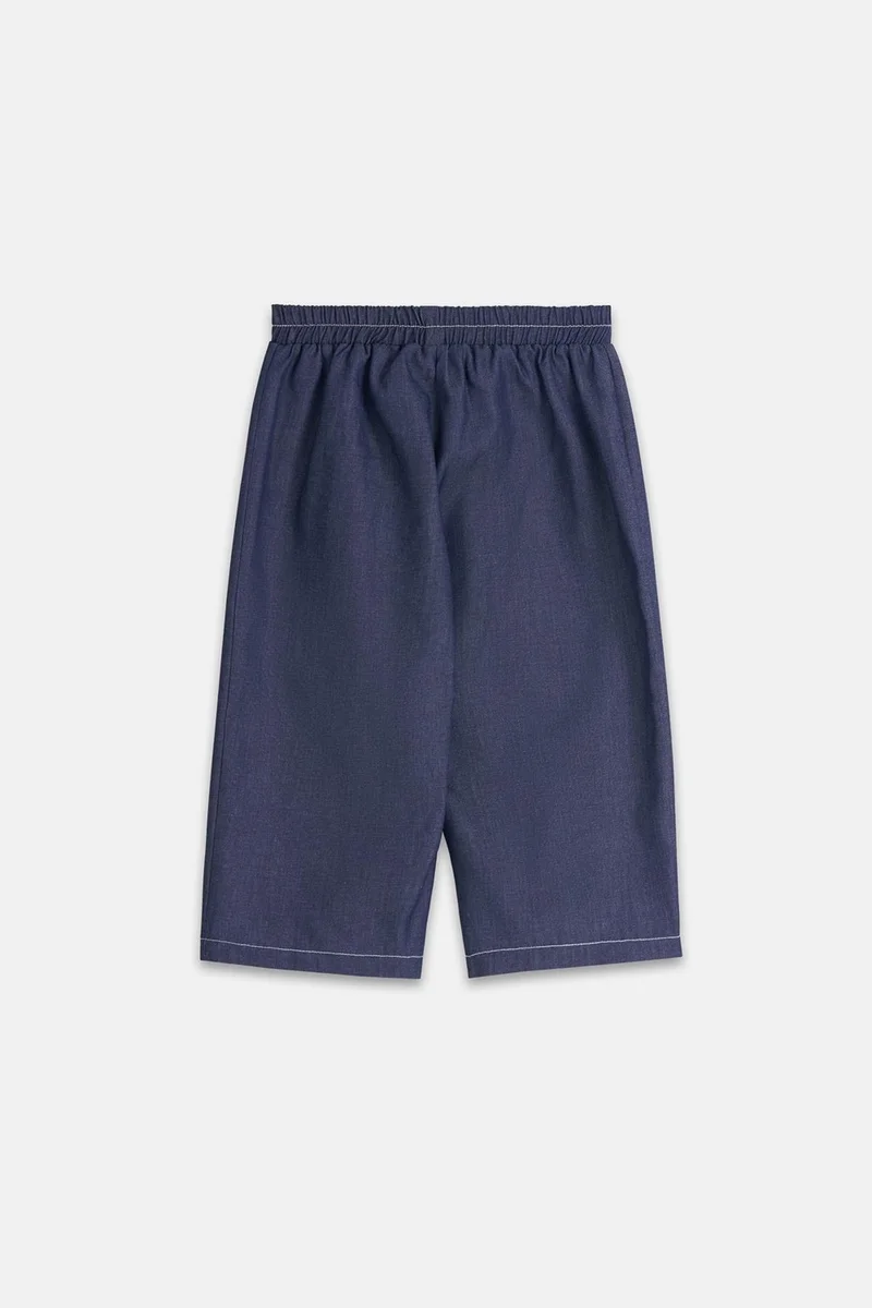 Fahhar Kids Double Needle Children's Trousers Jeans Blue