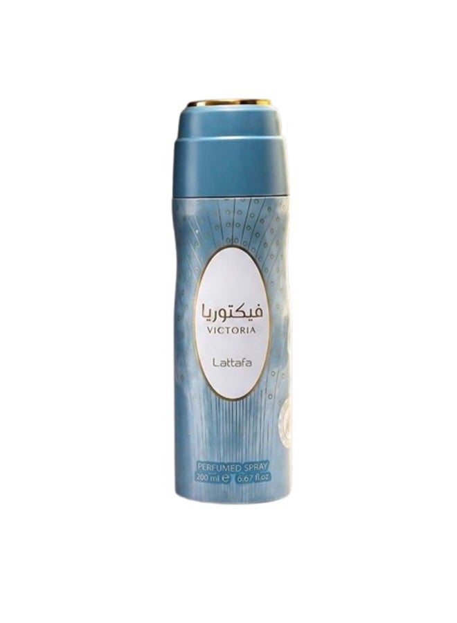 سبراي مزيل العرق معطر للجسم للنساء من لطافة فيكتوريا - 200 مل - رائحة الزهور والفواكه تدوم طويلاً