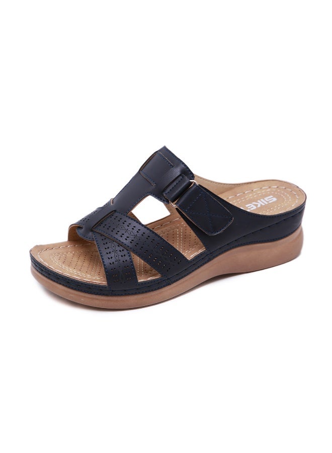 NIBEMINENT Summer Women Wedge Sandals Premium Open Toe Sandals Vintage Anti-slip Casual Female  Retro Shoes - Image 1
