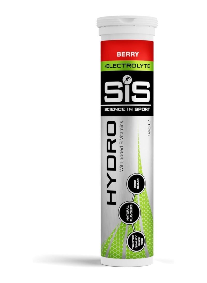 SIS Berry Electrolyte, SIS Science in Sport, Hydro with added B Vitamins, trusted quality since 1992, with vit b6 for reducing fatigue, zero sugar, 20x4.5g e  - Image 1