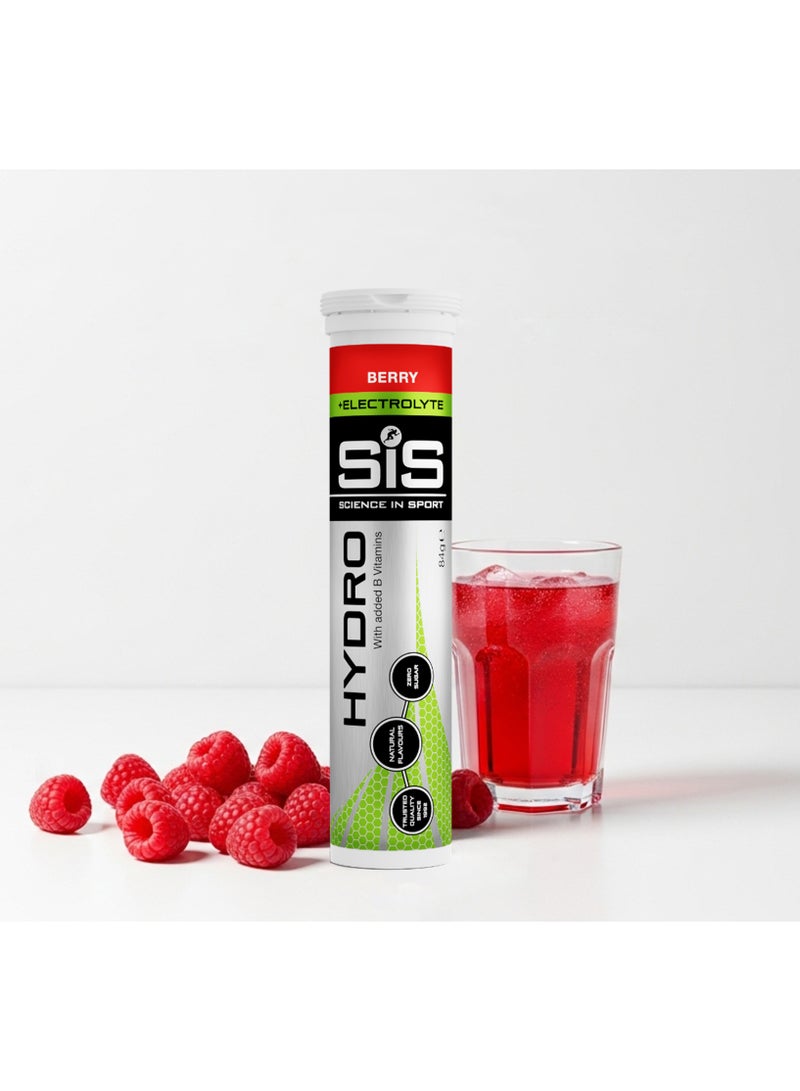 SIS Hydro Electrolyte Tablets | Sugar Free Hydration Tablets | Essential Electrolytes to Reduce Fatigue & Aid Rehydration | Gluten Free | Berry Flavour | 20 Servings | 1 Pack | 20 x 4.5g - Image 2