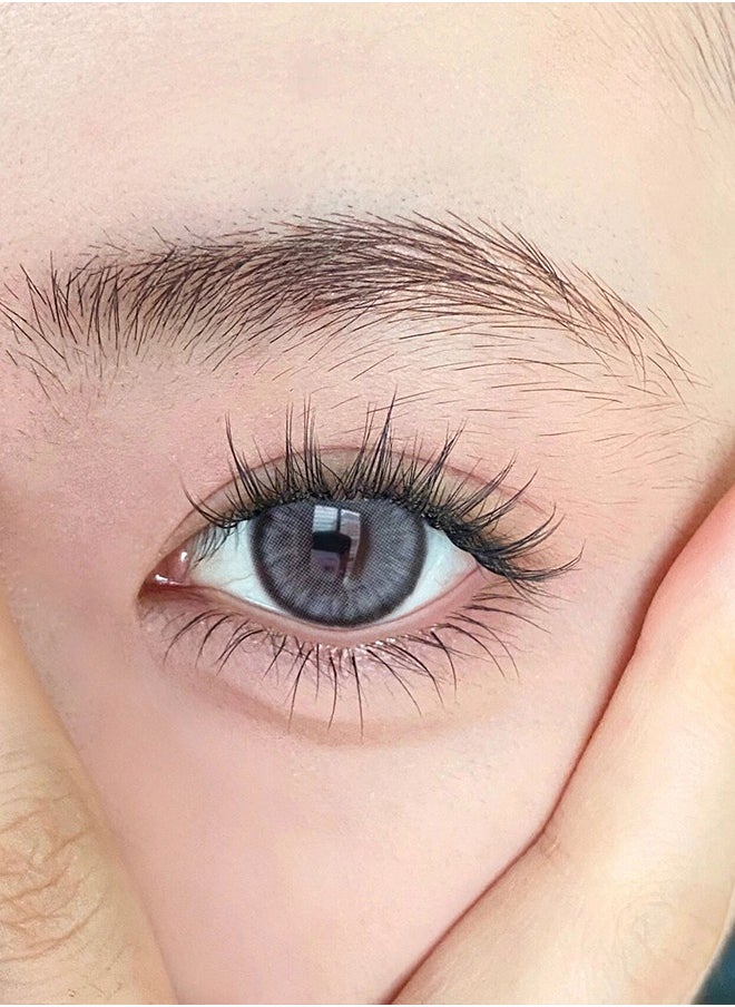 Mill Creek Mill Creek color contact lenses 14.5MM hydrogel lenses can be used for 12 months 1 pair of 2 grey glasses  - Image 2