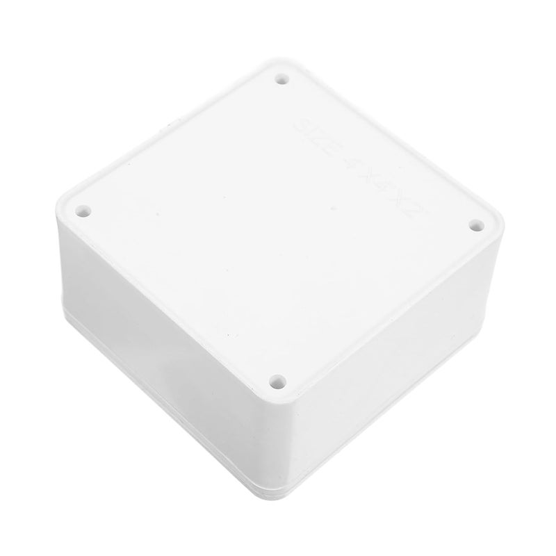 صندوق تقاطع PVC الأبيض للاستخدام الداخلي والخارجي، غلاف كهربائي مقاوم للغبار خفيف الوزن - Image 1