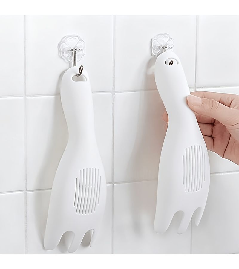 3 Pcs White Hands Free Rice Washing Tool Multi Function Convection Rice Washer Kitchen Household Device Gentle On Hands - Image 5