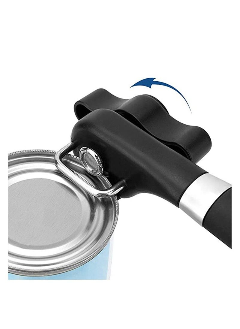 SYOSI - Safe Cut Can Opener, Smooth Edge Can Opener - Can Opener handheld, Manual Can Opener, Ergonomic Smooth Edge, Food Grade Stainless Steel Cutting Can Opener for Kitchen & Restaurant - Image 1