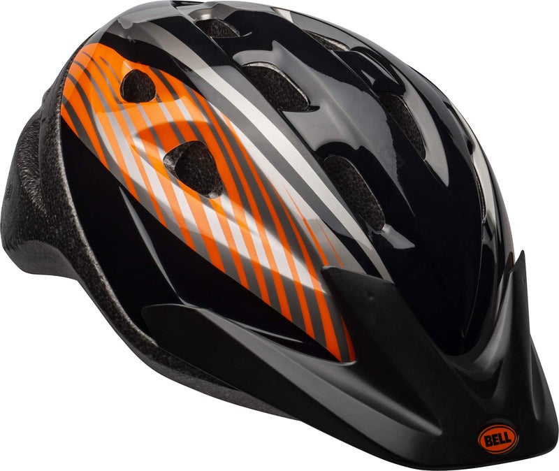 Bell Richter Youth Helmet, Black & Orange Rooster, Model Number: 7073373 - Image 1