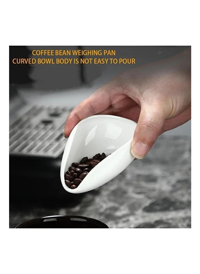 Jarrah Ceramic Coffee Bean Weighing Tray 15g to 40g Capacity for Pouring into Grinder and Cupping Use Elegant Barista Tool - Image 4